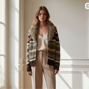 Vintage Susan Bristol wool Cardigan Sweater